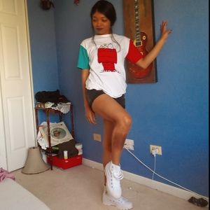 Red and Blue Peanuts Shirt